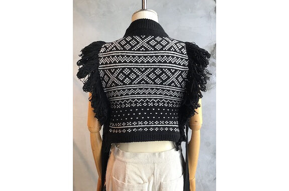 sold out【HYKE】NORDIC FRINGE SWEATER VEST | 沖縄那覇市のセレクト